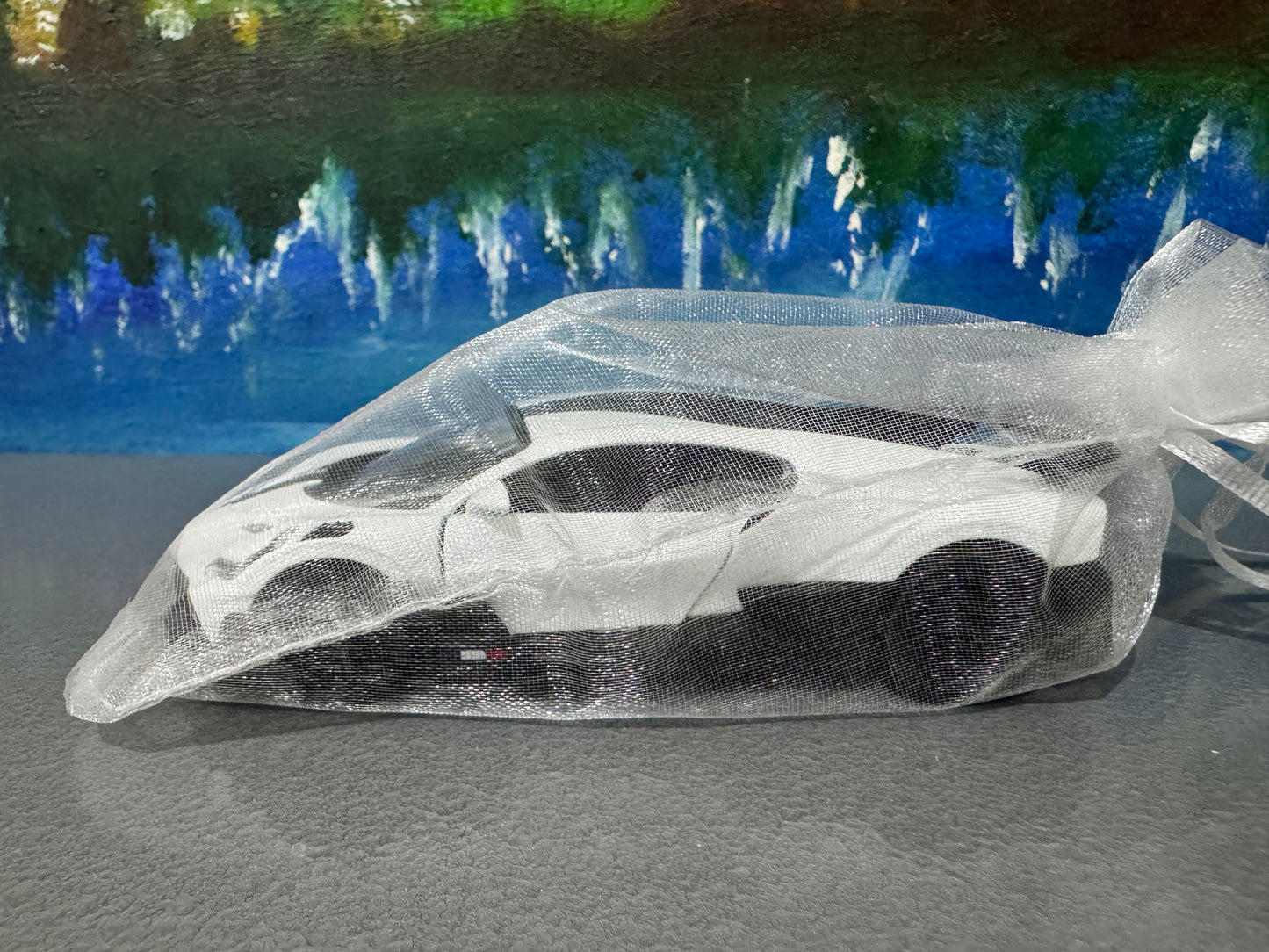 PERSONALIZED NAME Licensed Bugatti Divo 1:36 Diecast Car Model – White/Black – Collectible Toy Gift for Kids, Boys, Girls – Gift Sleeve