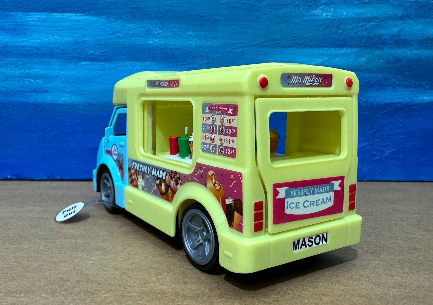 Personalized Ice Cream Van Diecast Toy - Lights & Sound - Gift for Boy, Dad, girl, nephew, Birthday Present - Boxed Collectible Model Boxed