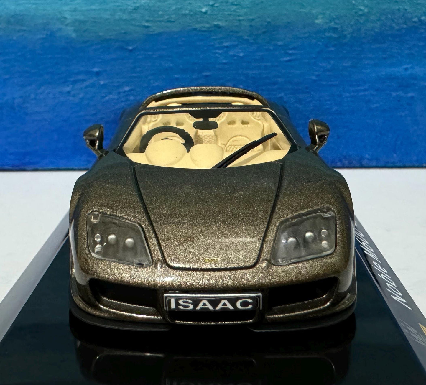 Noble M600 1:43 Scale Diecast - Any Name Custom Model Car - Detailed Metal Gift for Dad, Mom, Birthday - Collector's Edition Display Case