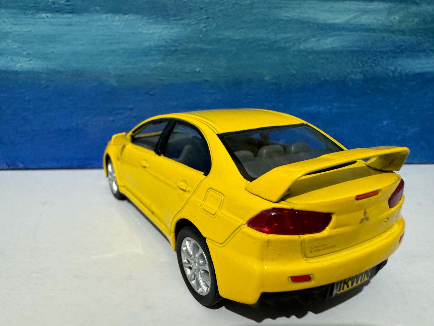 Mitsubishi Lancer Evolution X 1:36 Diecast ANY NAME PLATES Model boy dad uncle grandad brother Birthday Christmas gift present New Boxed