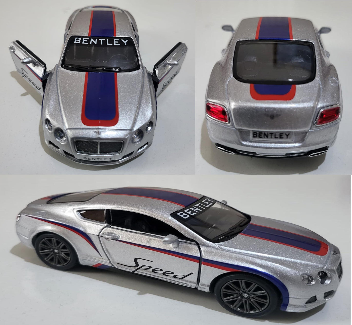 Personalized Name Plate, Bentley Continental GT Speed 2012 - 1:38 Diecast Model Car - Custom Name Gift - Collectible Die-Cast Replica Sleeve