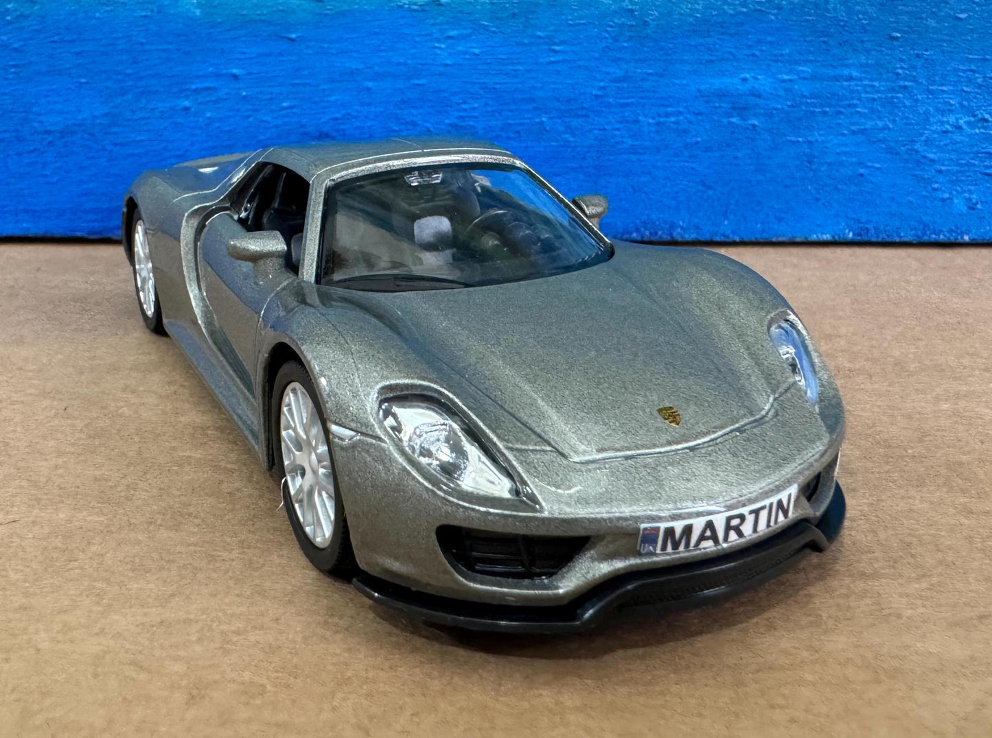 Personalized Name Porsche 918 Spyder Diecast Model Car, 1/36 Scale Collectible | Dad, Husband, Uncle | Anniversary, Birthday Present, Boxed