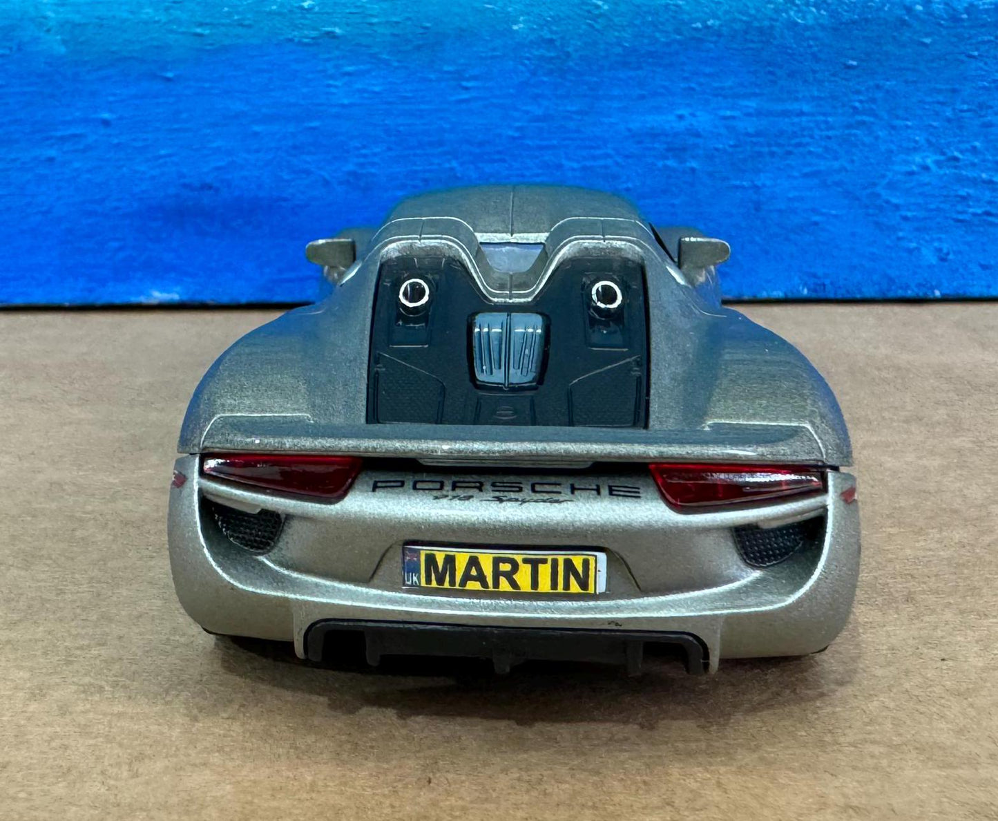 Personalized Name Porsche 918 Spyder Diecast Model Car, 1/36 Scale Collectible | Dad, Husband, Uncle | Anniversary, Birthday Present, Boxed