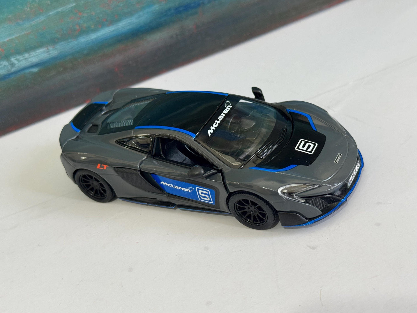 PERSONALISED PLATES McLaren 675LT DIECAST Model boy girl dad mom uncle grandad brother Birthday mother day gift present Sleeve 1:34 scale