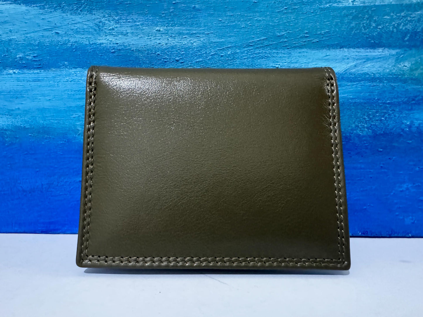 Olive/black prime hide, Soft Nappa leathers Multi Colour Credit Card Holder wallet birthday gift present – Gift Boxed- 6090