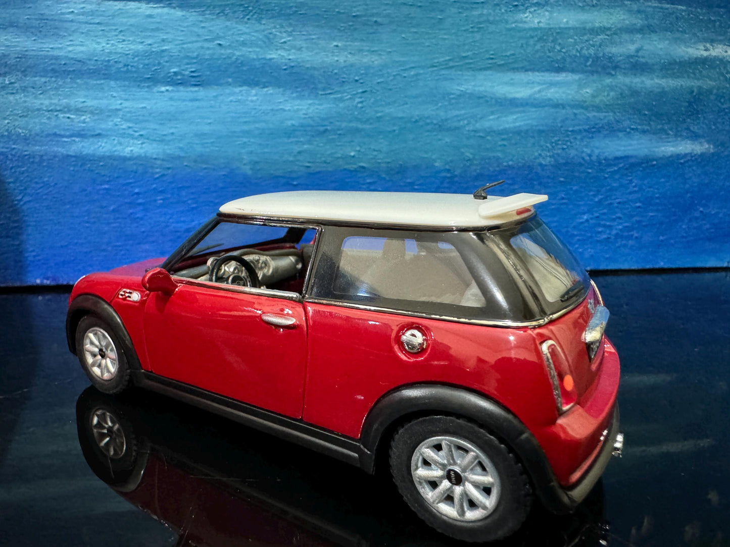 PERSONALISED NAME PLATE Mini Cooper S - 1/28 Scale Diecast Model Car - Custom Mini Cooper Collectible Gift for Dad Husband Boyfriend Sleeves