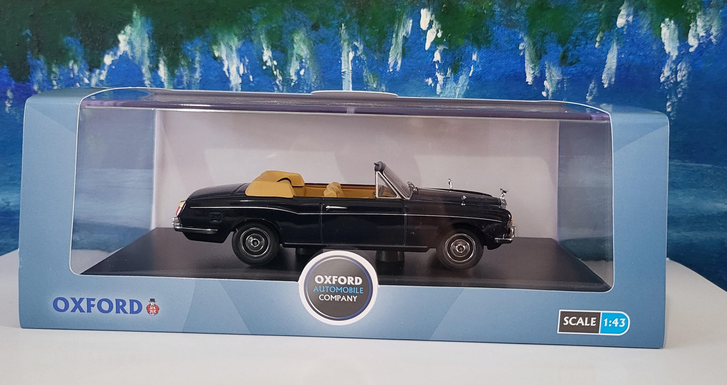 Rolls Royce Corniche Conv Open Indigo Blue Oxford YOUR NAME PLATE Dad Sister Mom husband wife uncle granddad granny aunty wedding Gift Box