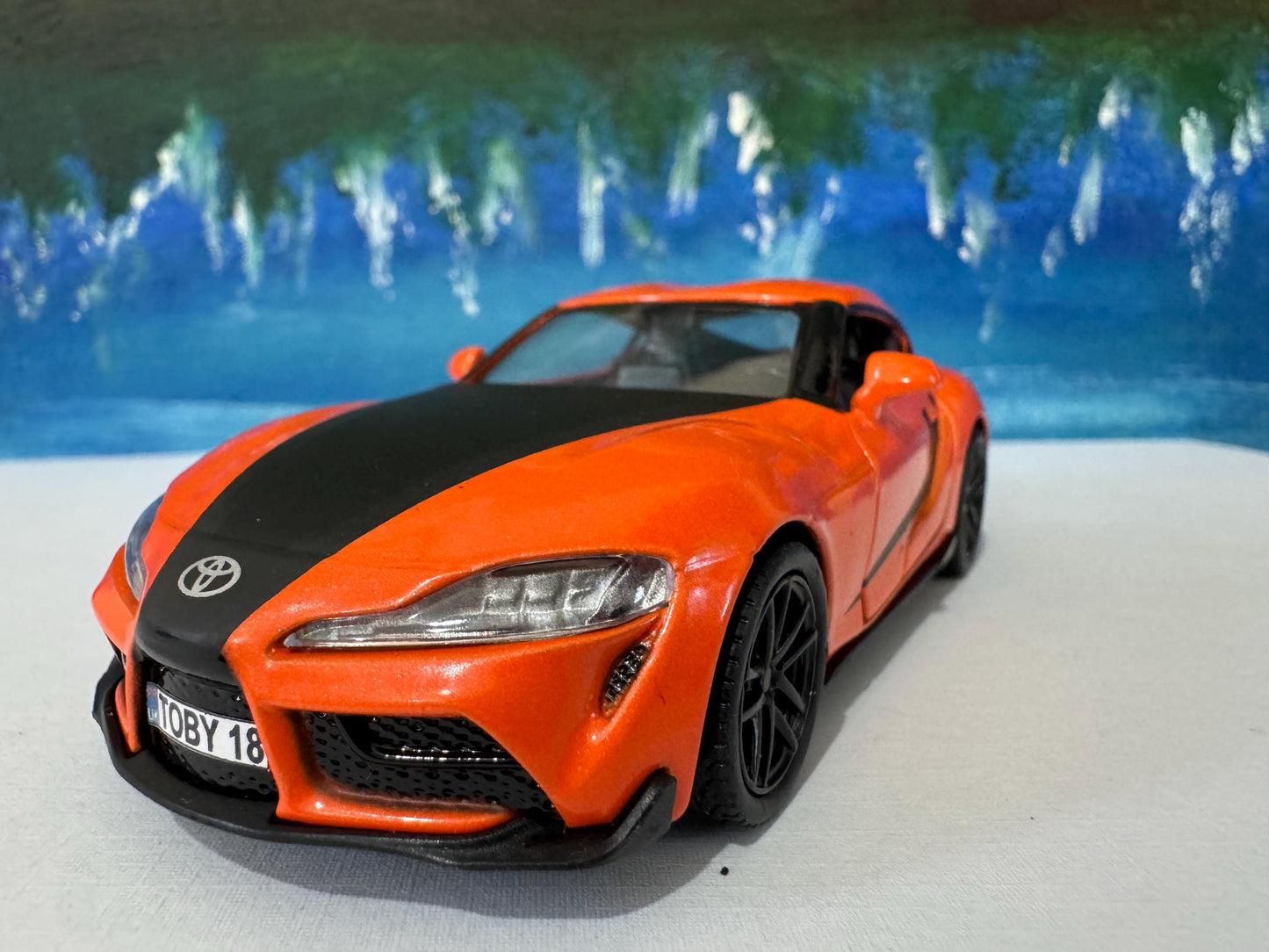 Toyota GR Supra 2020 Diecast Model Car - 1:43 Scale, Custom Name Plate, Gift for Car Enthusiasts, Adults & Kids - Birthday, Anniversary Gift