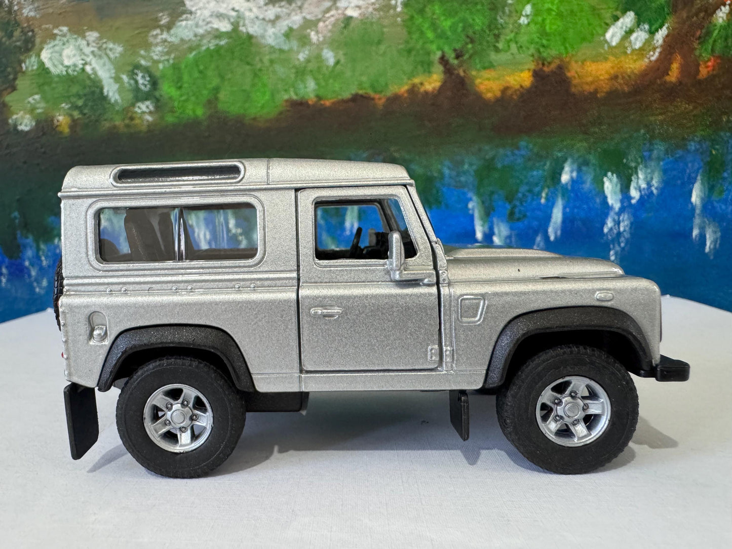 Welly LANDROVER Defender with PERSONALISED PLATES Model Toy Car boy girl dad mom uncle grandad brother birthday gift present Sleeves New!