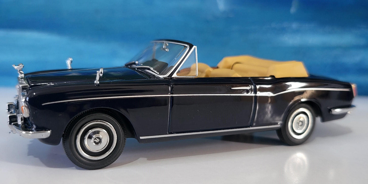 Rolls Royce Corniche Conv Open Indigo Blue Oxford YOUR NAME PLATE Dad Sister Mom husband wife uncle granddad granny aunty wedding Gift Box