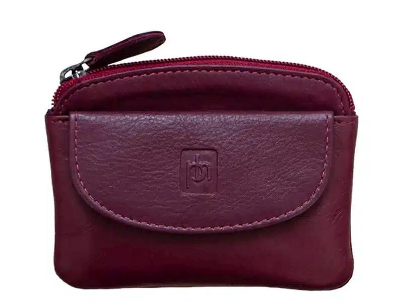 Prime Hide Soft Leather Small Coin Purse Pouch for Women Various Colours Pouch with Keychain Mini Purse For Ladies Zip Around Gift Idea Box