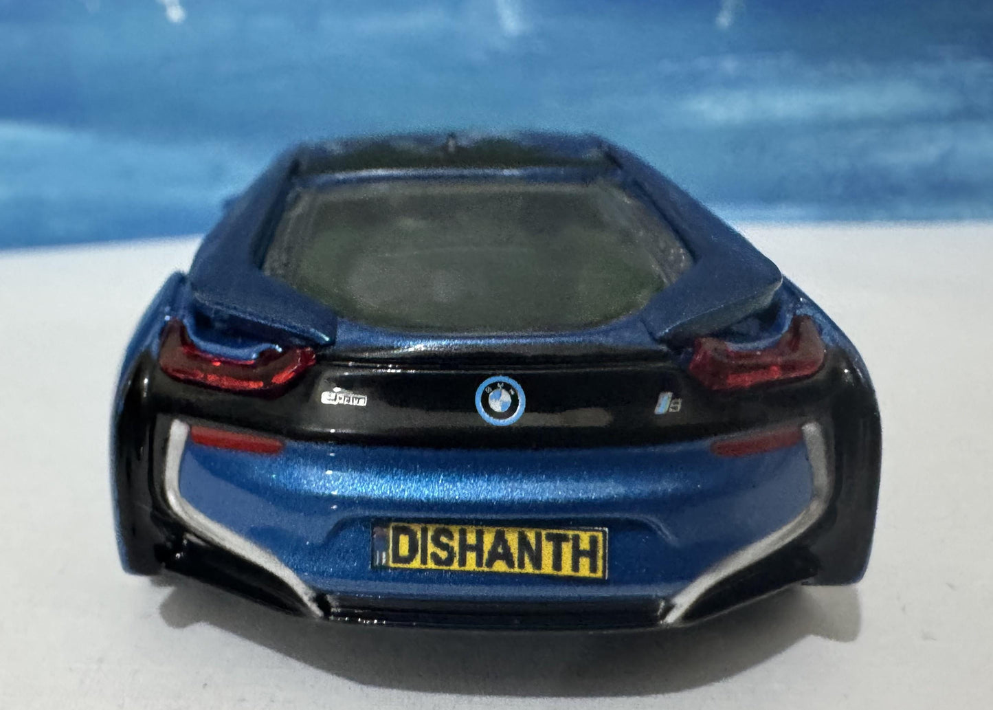 Custom Name BMW i8 Diecast Car Model - 1:43 Scale Black Germany Sports Toy - Rastar Collectible - Unique Gift for Car Enthusiasts Boxed
