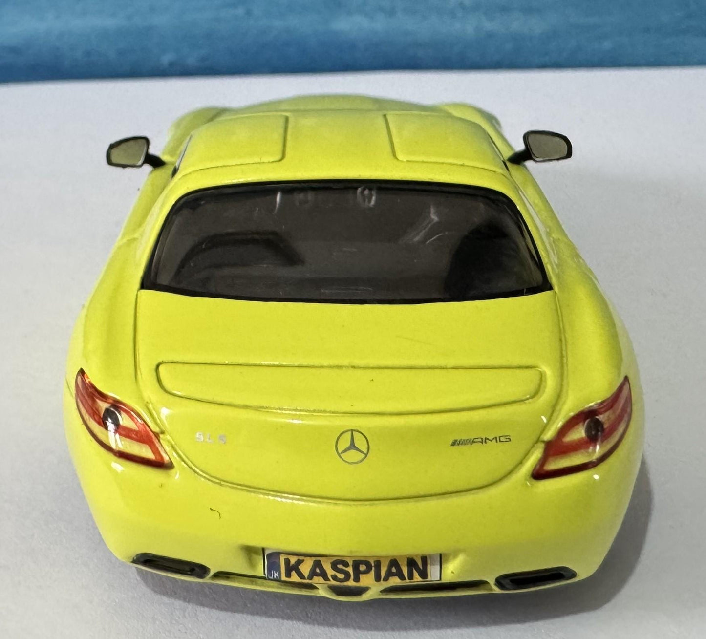 Custom Name Plate Mercedes-Benz SLS AMG Model Car – 1:43 Scale – Personalised Plates – Gift for Him, Kids, Car Enthusiast – Solido – Boxed