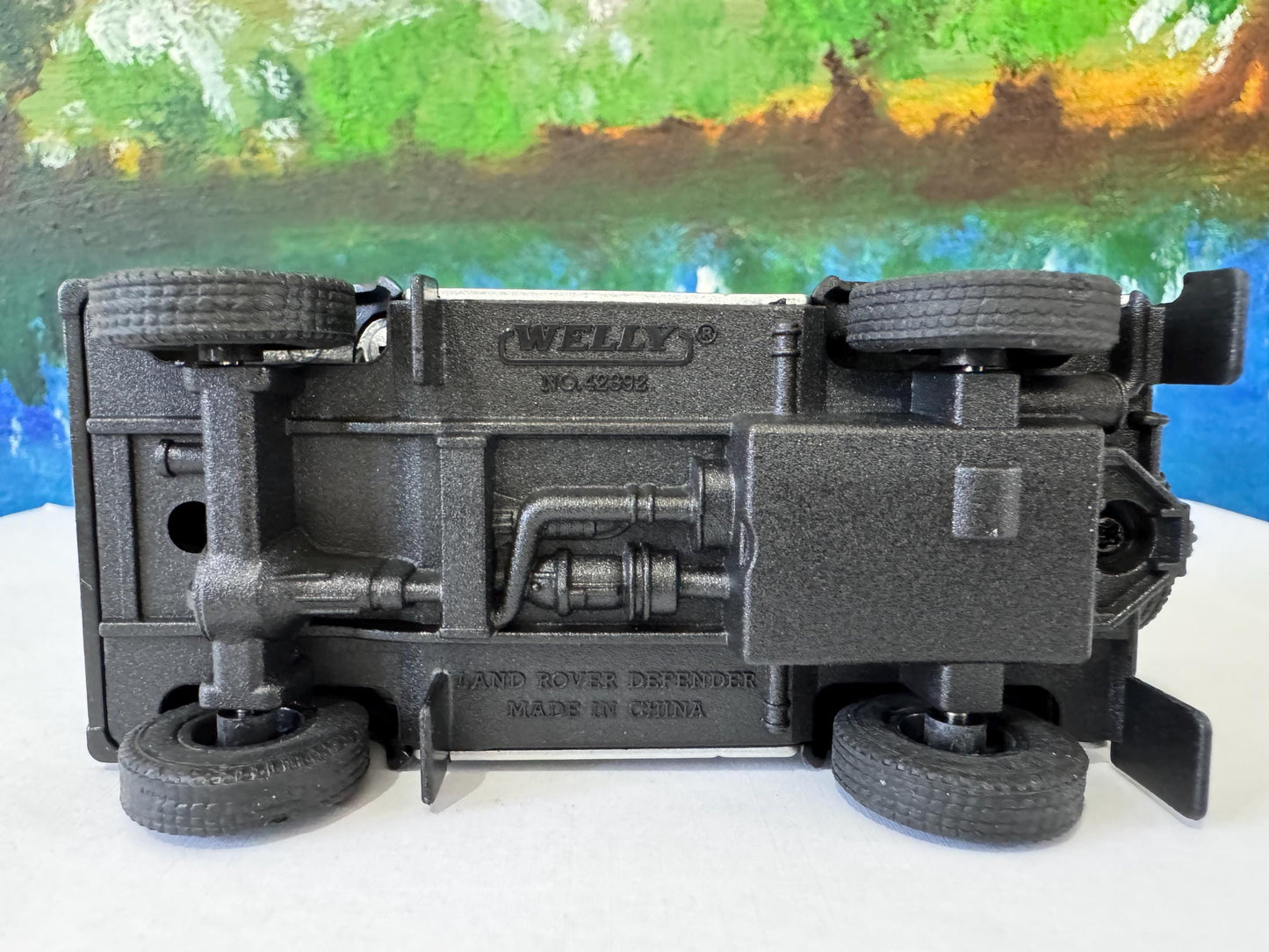 Welly LANDROVER Defender with PERSONALISED PLATES Model Toy Car boy girl dad mom uncle grandad brother birthday gift present Sleeves New!