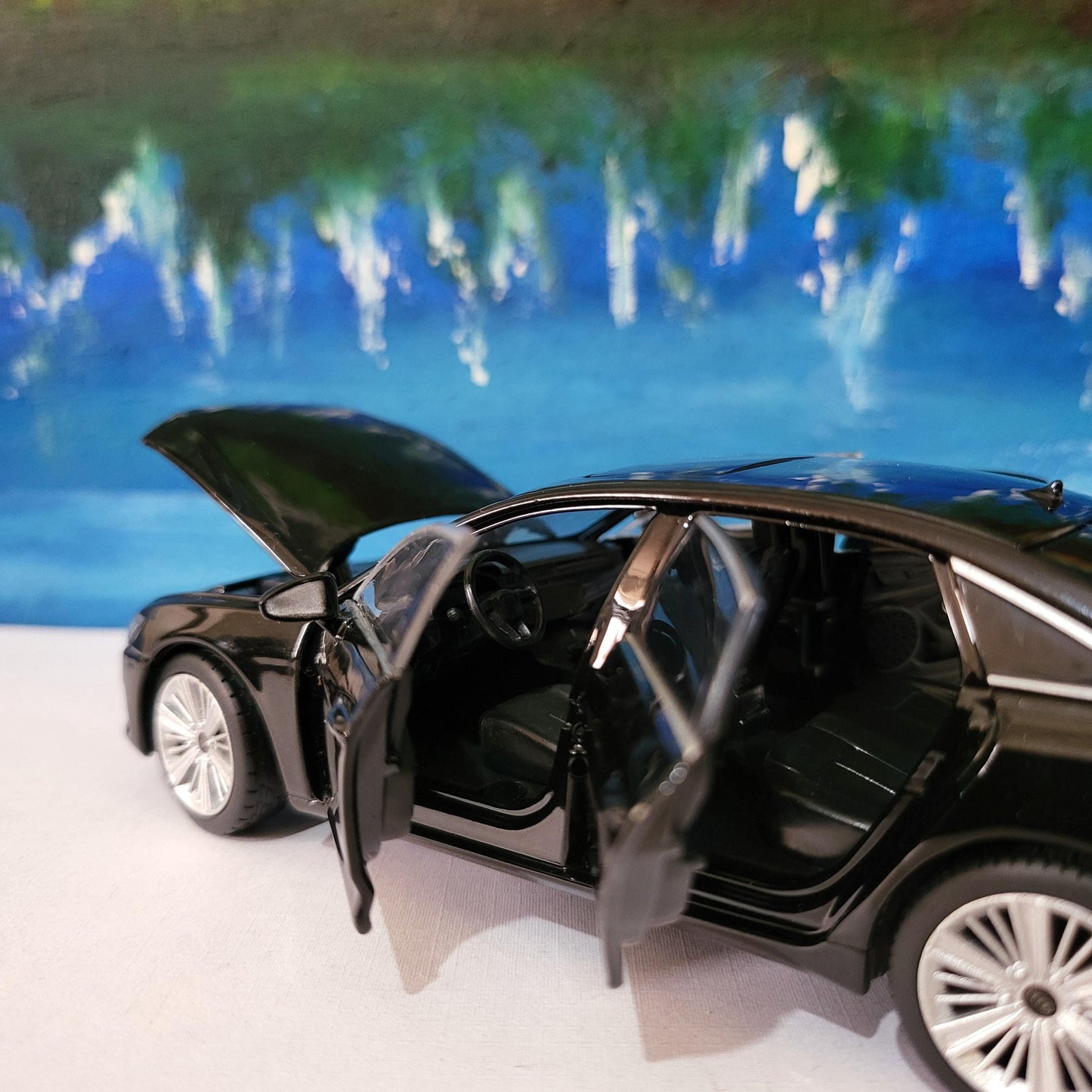 Personalized Audi A6 Toy Car 1:32 | Light and Sound | Opening Doors, Hood & Trunk | Gift for Dad, mom, girl or Boy | Boxed Collectible Model