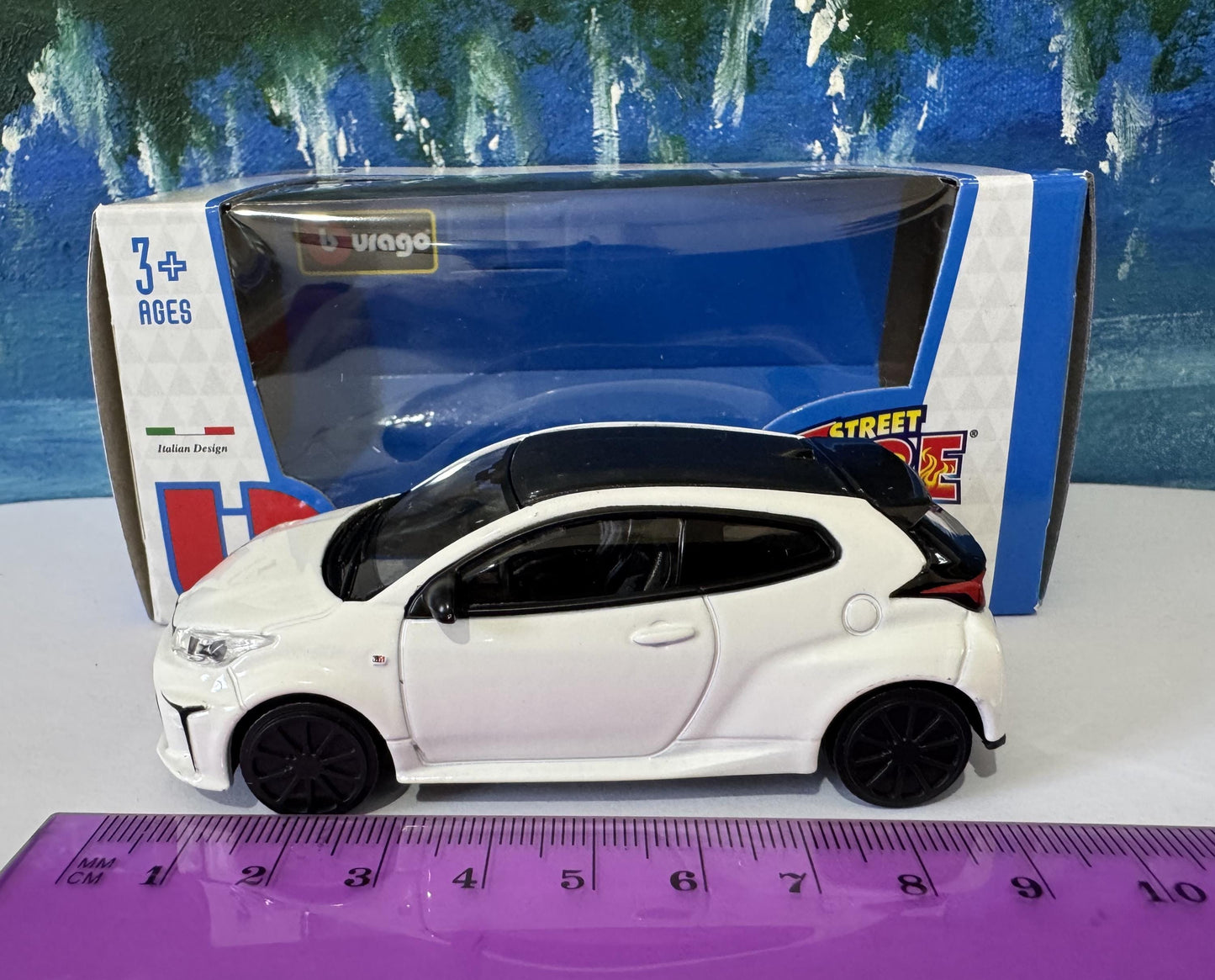 Toyota Yaris GR 1:43 Scale Model Car - Custom Name Plate | Personalized Gift for Dad, Mom, Kids, boy | Birthday, Christmas Present Boxed