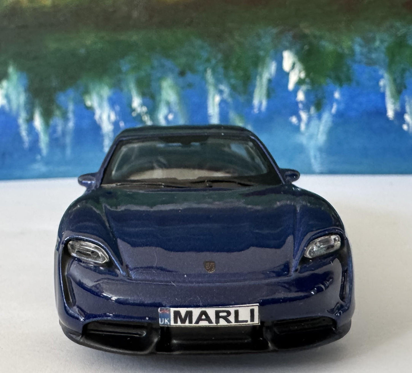 Porsche Taycan Toy Car – Personalised Plates – 1:43 Scale Diecast Model – Gift for Kids or Adults – Birthday or Christmas – New & Boxed