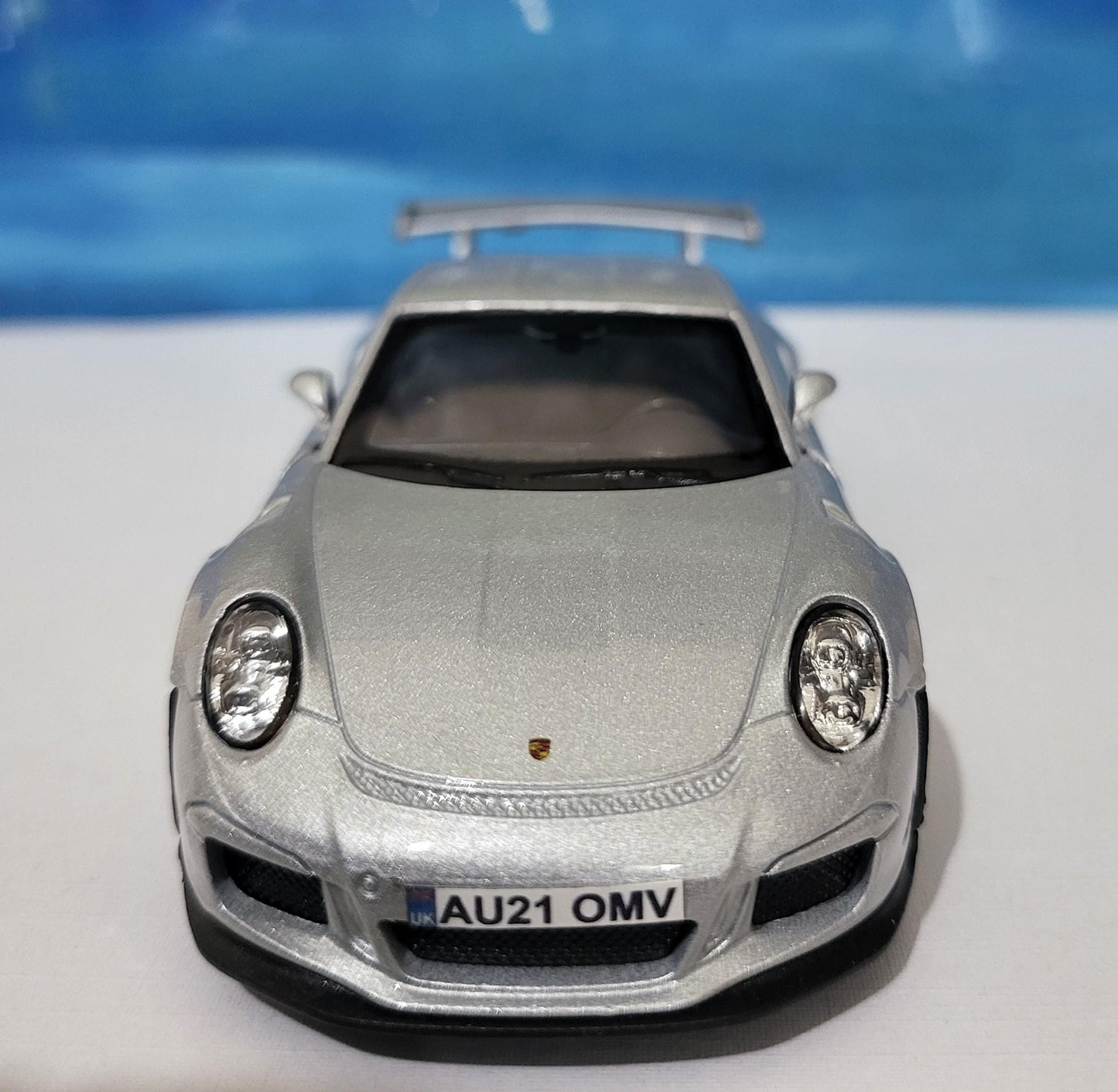 Personalized Name Plate Welly Porsche 911 GT3 RS Model Car – Gift for Him, Boyfriend, Husband, Kids – Unique Car Lover Collectible – Boxed