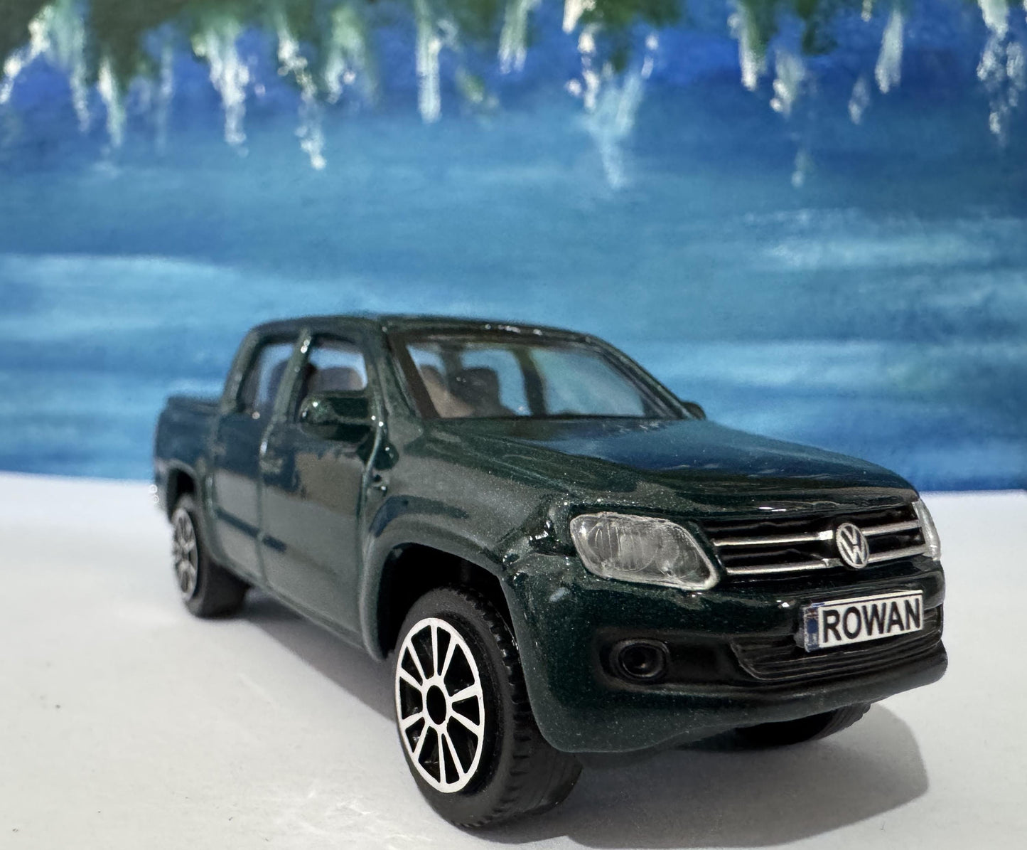 PERSONALISED PLATES VW Amarok Toy Car Model boy girl dad mom uncle grandad brother Birthday Father day gift present New Boxed 1:43 scale
