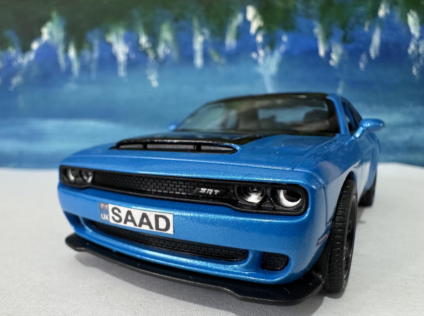 Personalised/Custom Name Plate for Dodge Challenger SRT Demon 170, 1:40 Diecast Model Car Gift for Men, Dad, , Car Lover Present Sleeves