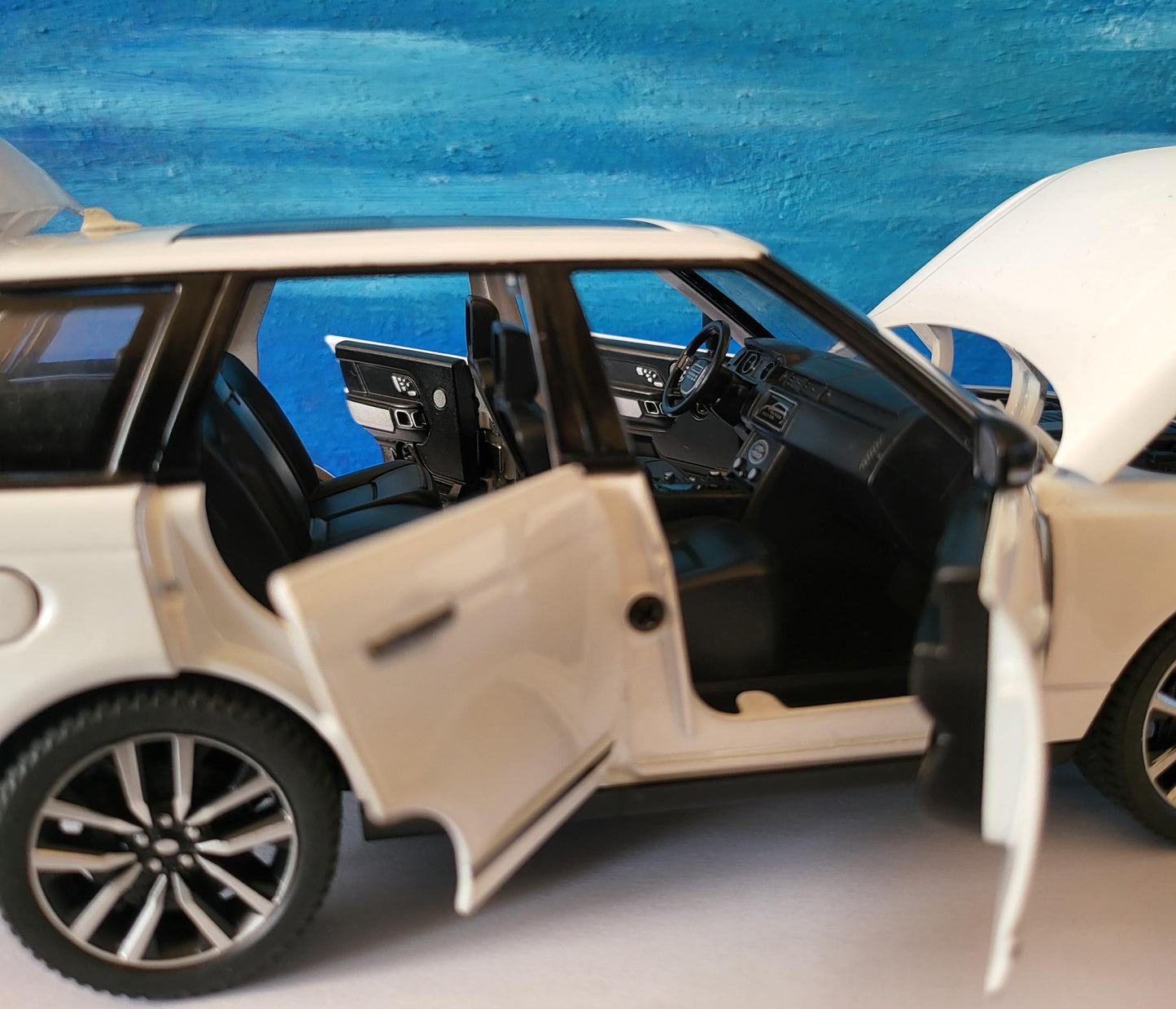 Personalised Name Plate for Range Rover 50th Anniversary - 1:24 Scale Model Car-Black Luxury SUV Gift for Men, Dad, Boyfriend Car Lover Gift