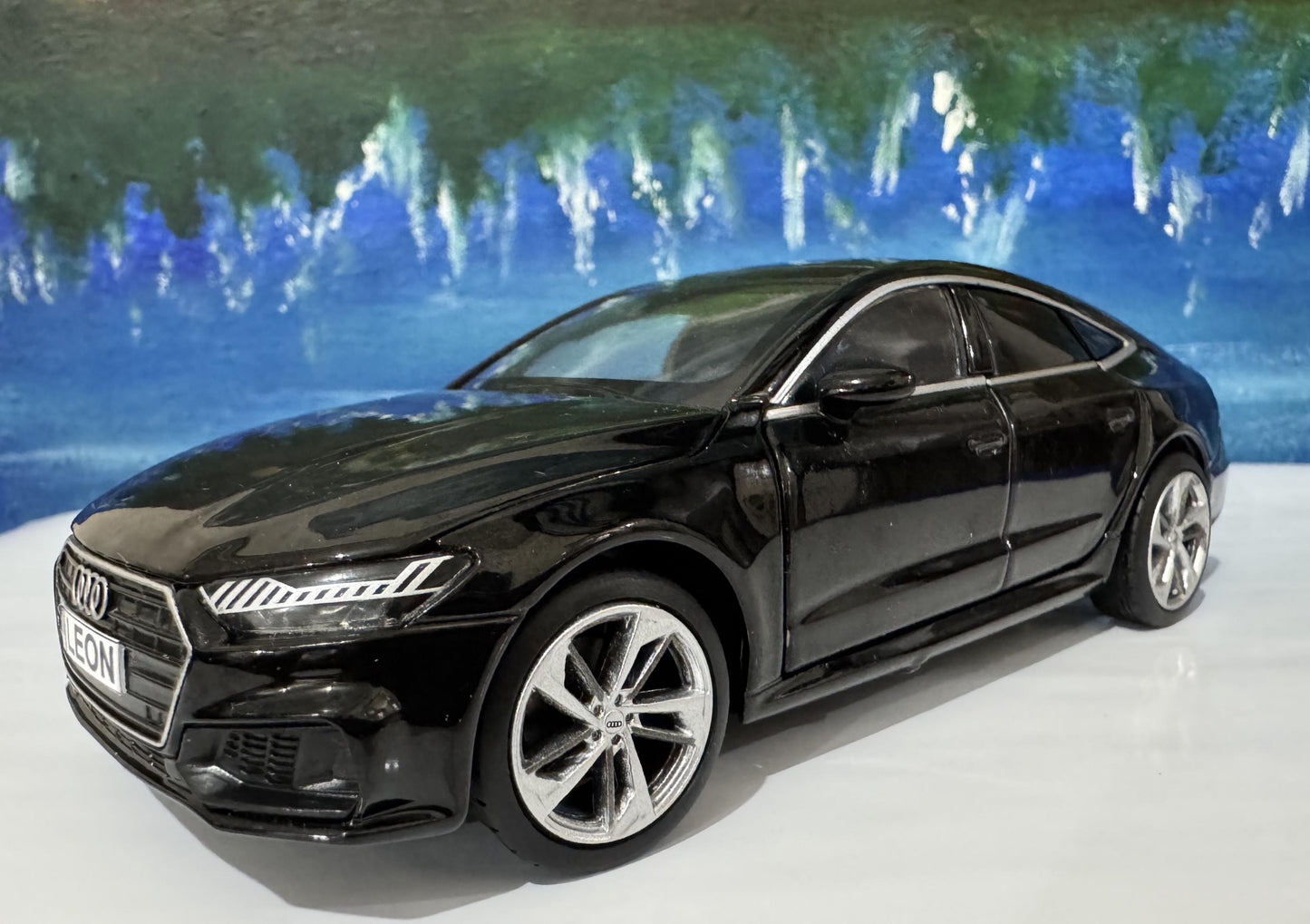 Personalized Audi RS 5 Coupe Toy Car 1:24 | Opening Doors | Gift for Dad, mom, girl or Boy | Boxed Collectible Model, High Detailed. Black