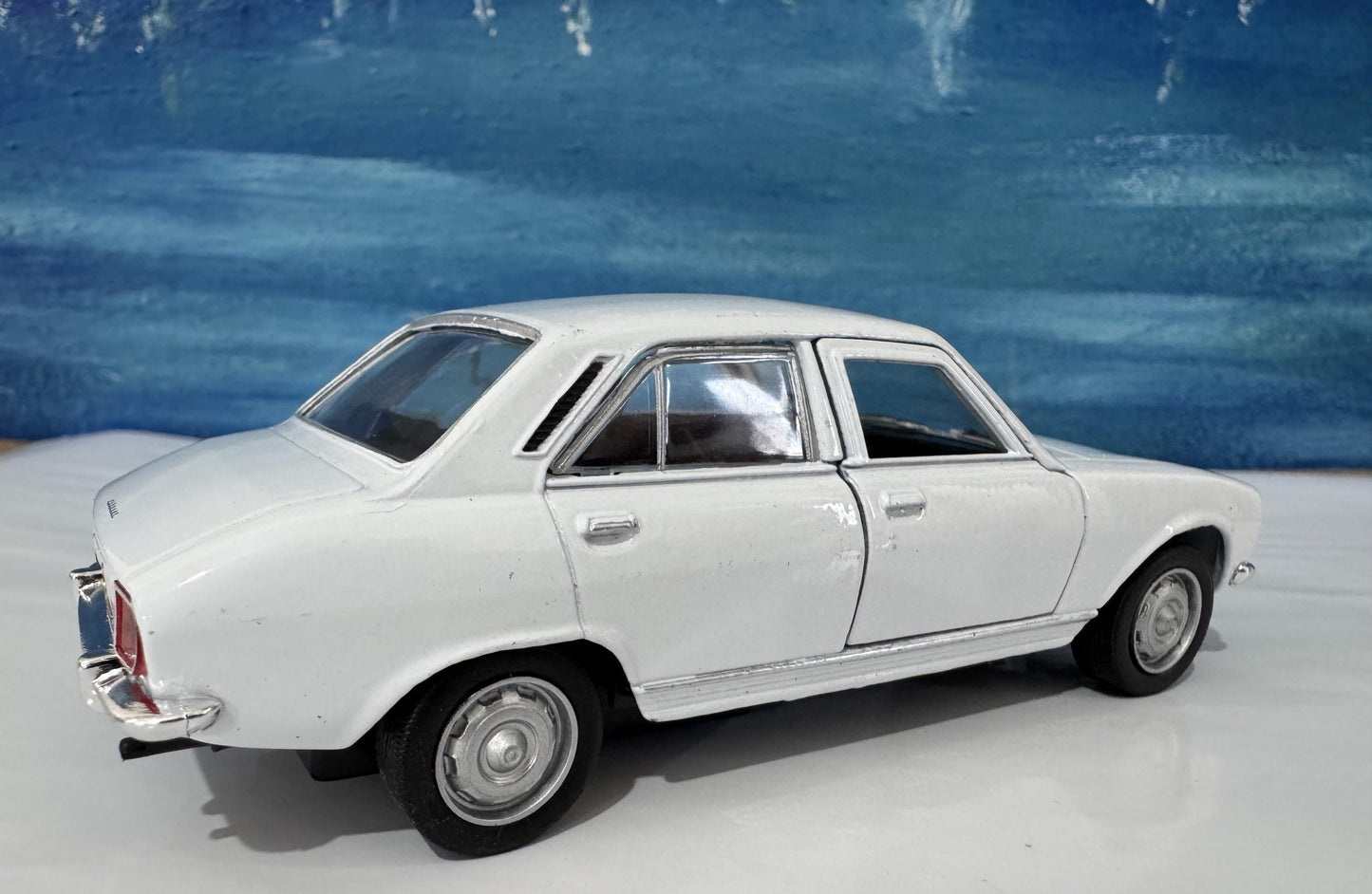 Custom 1975 Peugeot 504 Diecast Car with Personalized Name Plate | Vintage Classic Model Gift for Dad Mom Uncle | Boxed Collectible