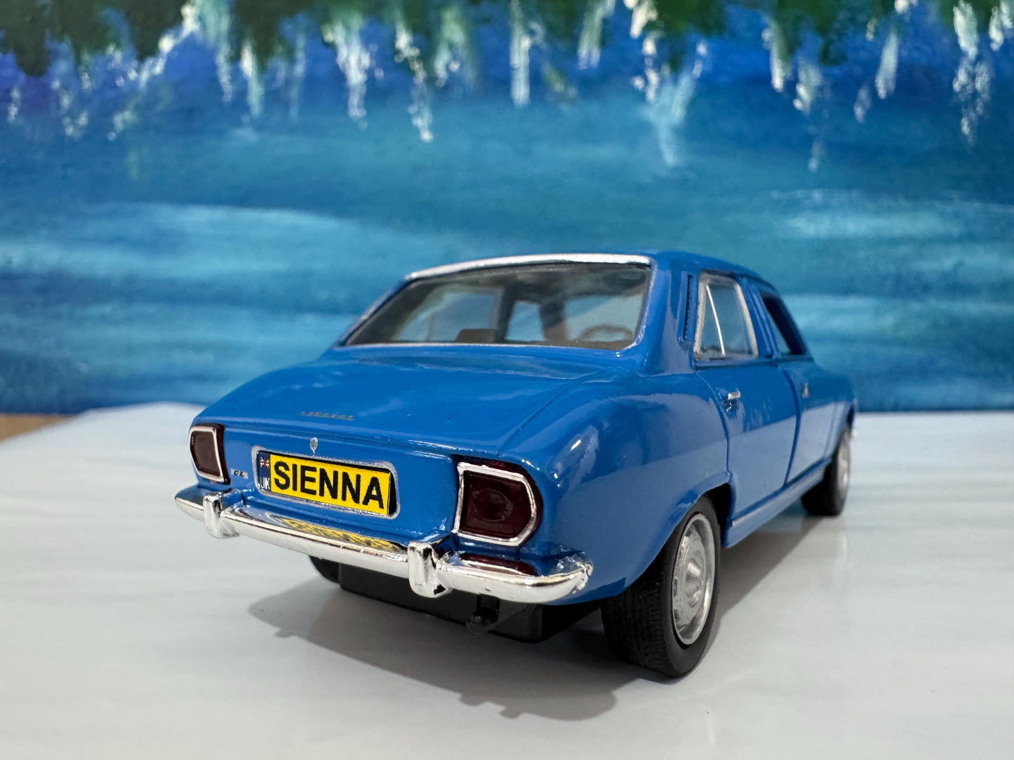 Personalized Name Plate 1975 Peugeot 504 Diecast Car | Vintage Collectible Gift for Dad Mom Uncle | Custom Classic Car Model Boxed
