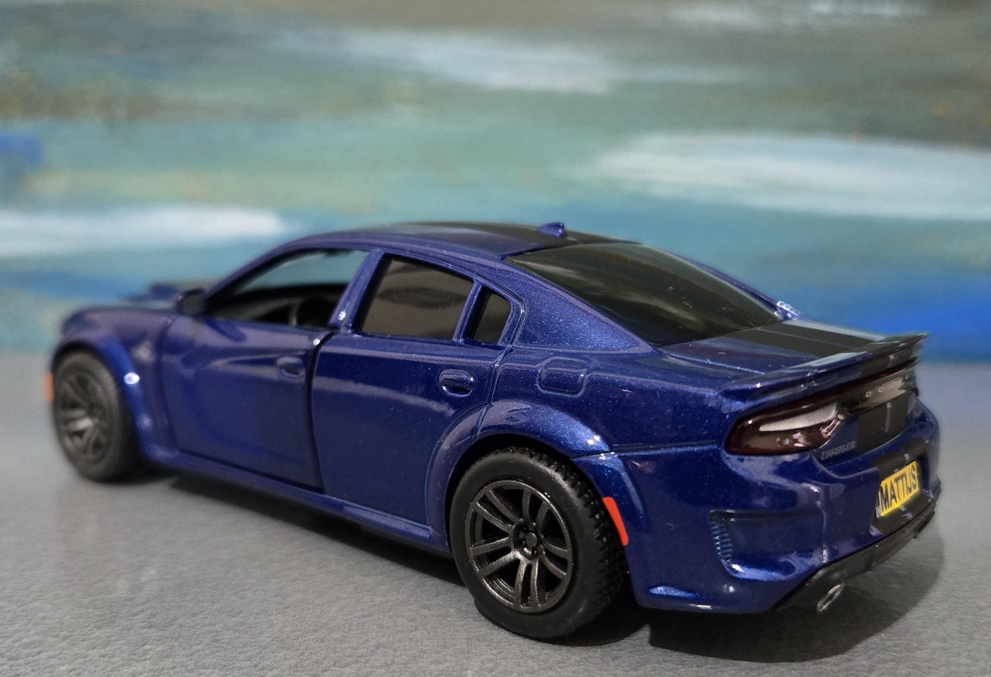 Personalised Dodge Charger SRT 1:36 Scale Model with Custom Name Plate – Diecast Car Gift for Car Lovers – Unique Present for Him, Her, Dad