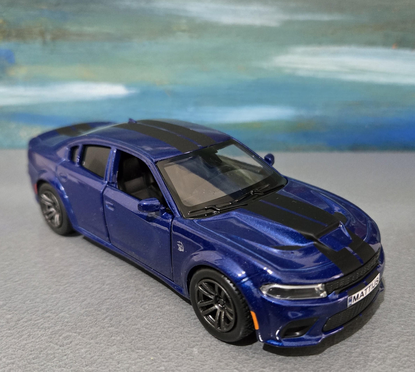 Personalised Dodge Charger SRT 1:36 Scale Model with Custom Name Plate – Diecast Car Gift for Car Lovers – Unique Present for Him, Her, Dad