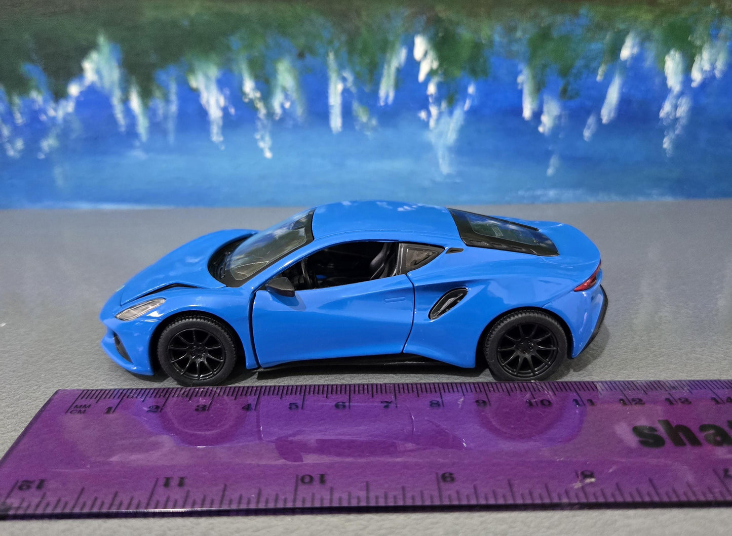 Personalized Lotus Emira Blue Diecast Model Car: Pull Back Toy, Gift for Kids