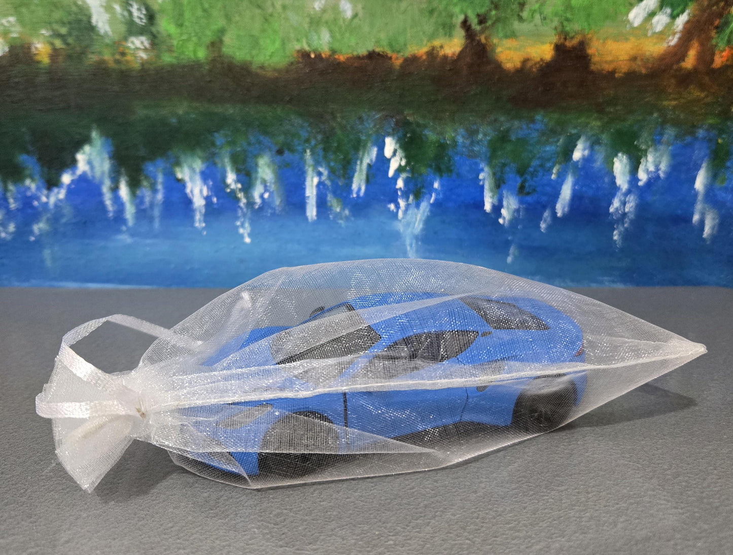 Personalized Lotus Emira Blue Diecast Model Car: Pull Back Toy, Gift for Kids
