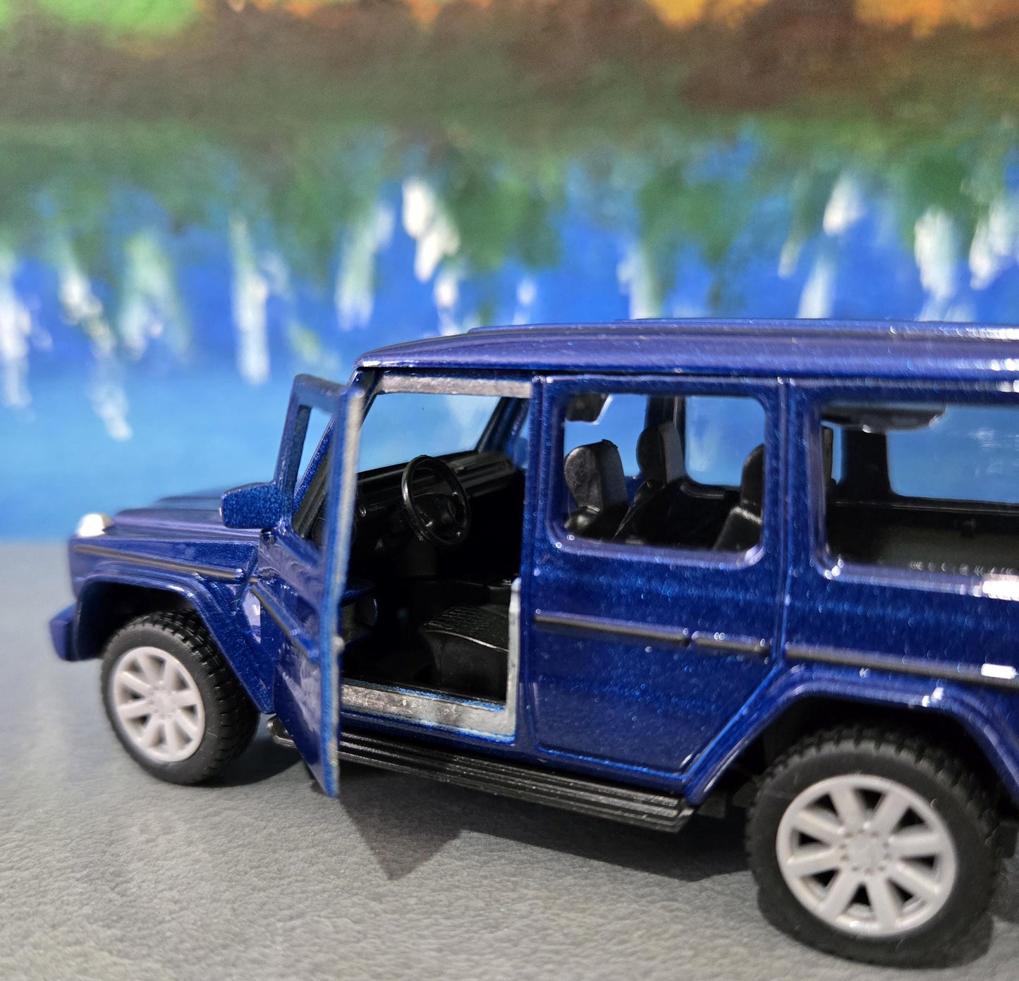 Mercedes G-Class Pearl Blue 1:38 Diecast SUV – Official Maisto Model with Personalized Name Plate | Boxed Gift for Dad, Kids, Collectors