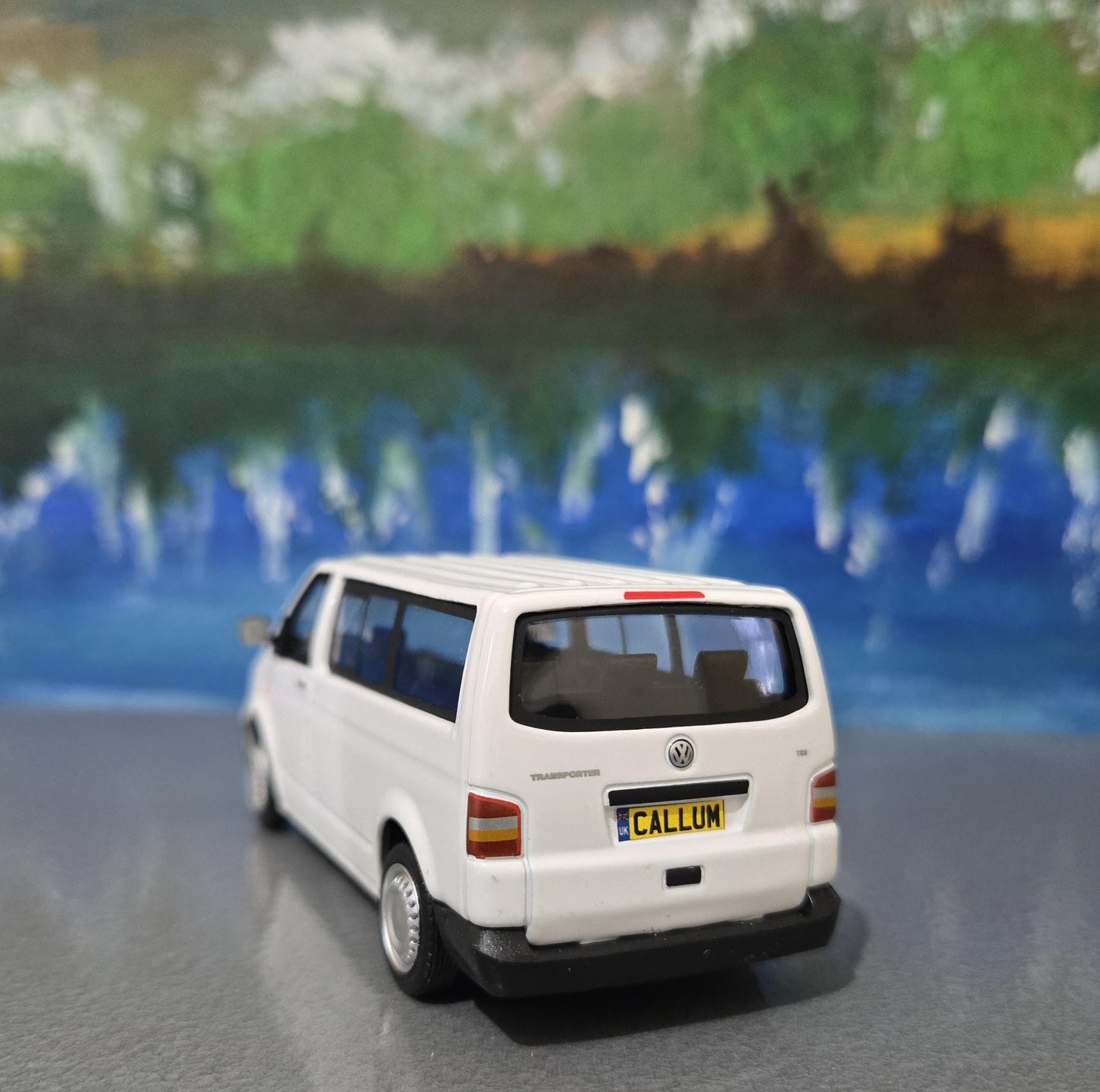 VW T5 Van Toy Car Model 1:43 – Personalised Plates | Diecast Gift for Boy, Girl, Dad, Mom, Uncle, Grandad, Brother, Birthday Christmas Boxed