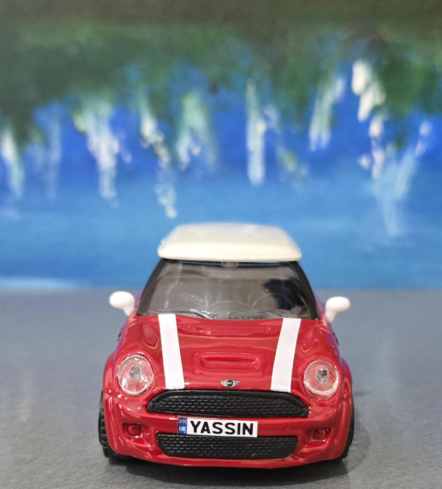Personalised Name Plate Mini Cooper S – 1:43 Scale Diecast Model Car | Custom Mini Collectible Gift for Dad, Husband, Boyfriend, Boxed
