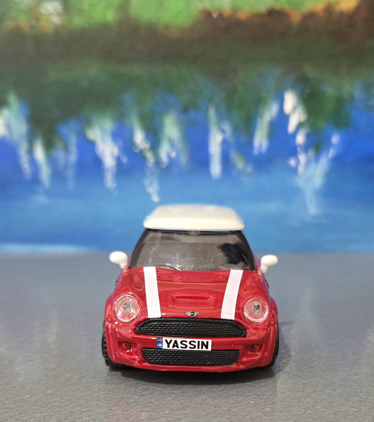 Personalised Name Plate Mini Cooper S – 1:43 Scale Diecast Model Car | Custom Mini Collectible Gift for Dad, Husband, Boyfriend, Boxed