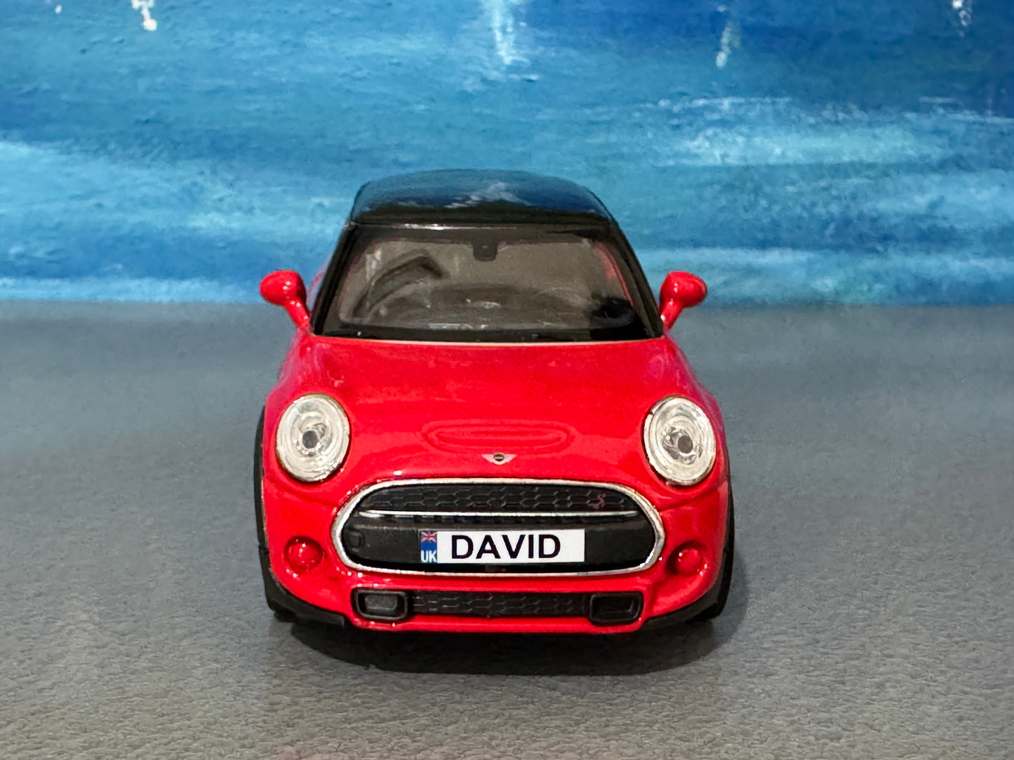 Personalised Name Plate Mini Cooper S HATCH– 1:38 Scale Diecast Model Car TOY | Custom Mini Collectible Gift for Dad, Husband, Boyfriend