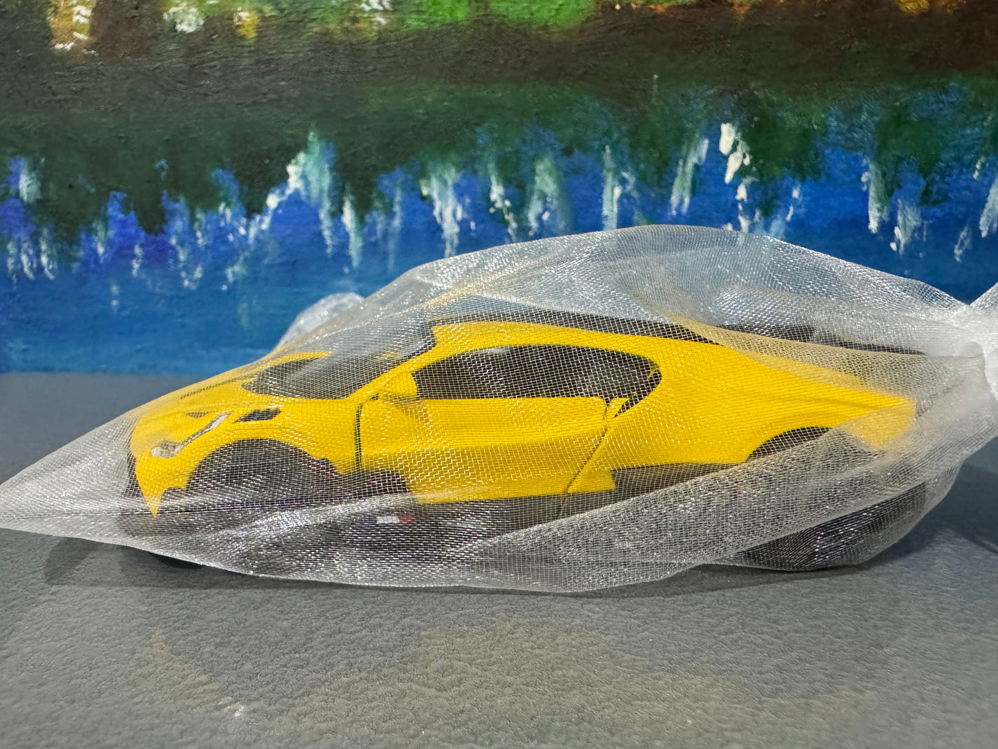 YOUR NAME PLATE Licensed Bugatti Divo 1:36 Diecast Toy Car – Yellow/Black – Collectible Toy Gift for Kids, Boys, Girls – Gift Sleeve