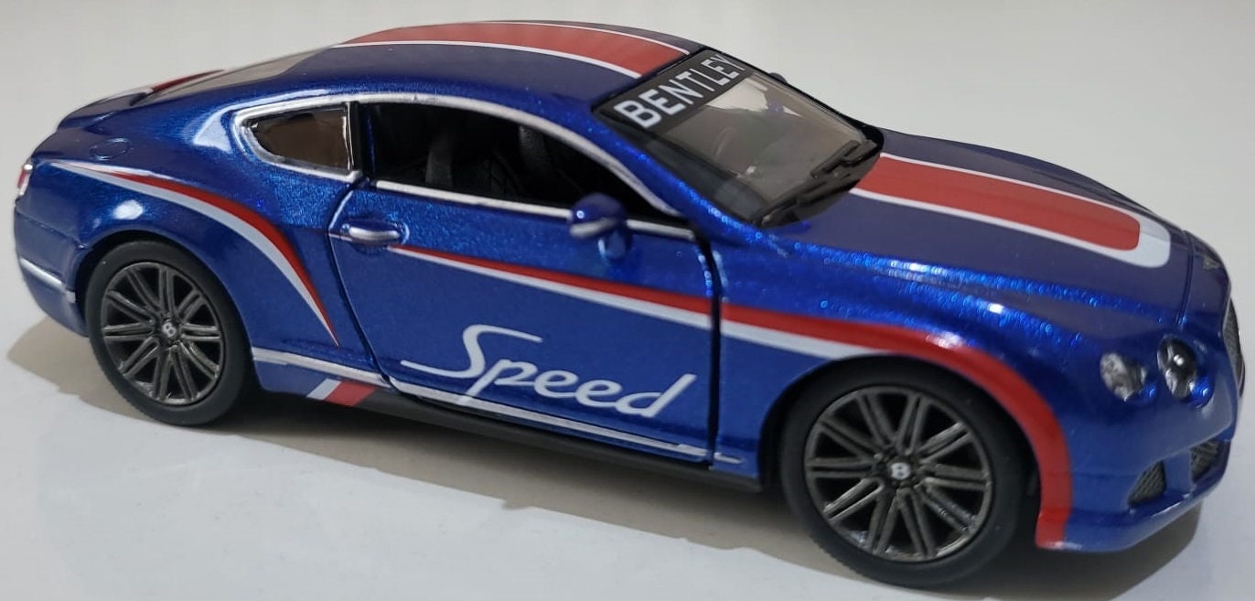2012 Bentley Continental GT Speed 1:38 Diecast Model - Opening Doors Metal Car - Collectible Gift for Men, Dad, Boys - Gift Sleeve included