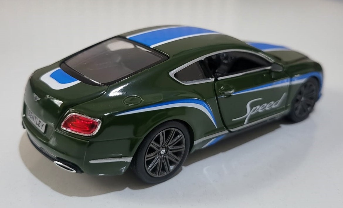 Diecast Metal Car - 2012 Bentley Continental GT Speed 1:38 Scale - Opening Doors - Collectible Gift for Men/Women - Dad Boy Girl Gift Sleeve