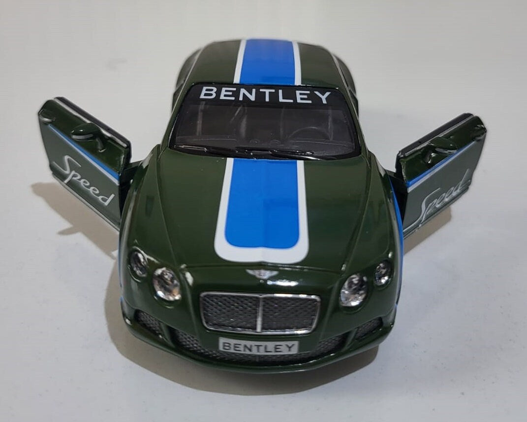 Diecast Metal Car - 2012 Bentley Continental GT Speed 1:38 Scale - Opening Doors - Collectible Gift for Men/Women - Dad Boy Girl Gift Sleeve