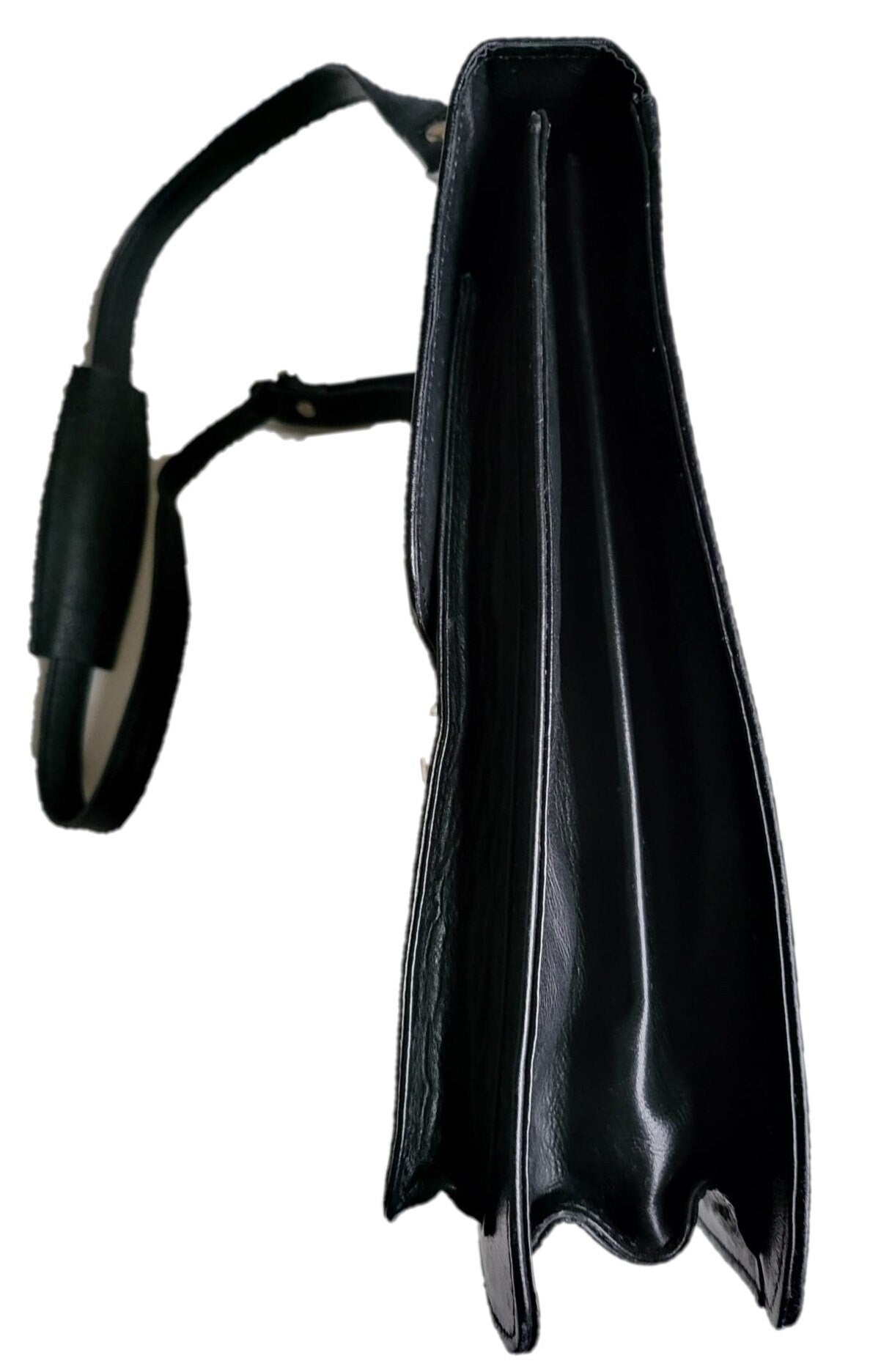 Premium Leather Messenger Bag - Black Unisex Shoulder Bag for Men & Women | Spacious Work/Travel Bag | Versatile Laptop Briefcase