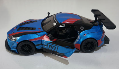 Toyota GR Supra Racing Concept 1:36 Diecast Model - Pull Back Action, Opening Doors, Collector, boy, girl, kids Gift with Display Sleeve