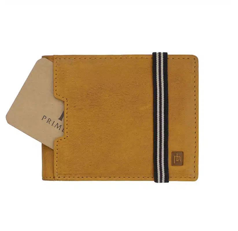 Prime Hide Premium Leather Bifold Wallet – Columbia Style (Black, Mustard) – RFID Blocking, Gift Boxed, Men's Slim Wallet 1807 Boxed