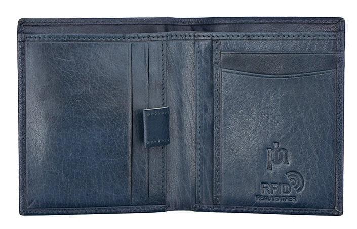 Men's Slim RFID Leather Wallet - Carlton Style 4180 | Premium Card Holder with Notes Compartment | Gift Boxed for Him