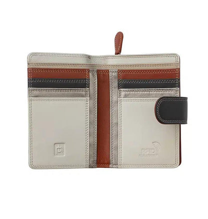 Prime Hide Genuine Leather Purse – London Metallic Clutch (8081) – Women's Premium Wallet, Gift Boxed, RFID Blocking, Evening Bag Boxed