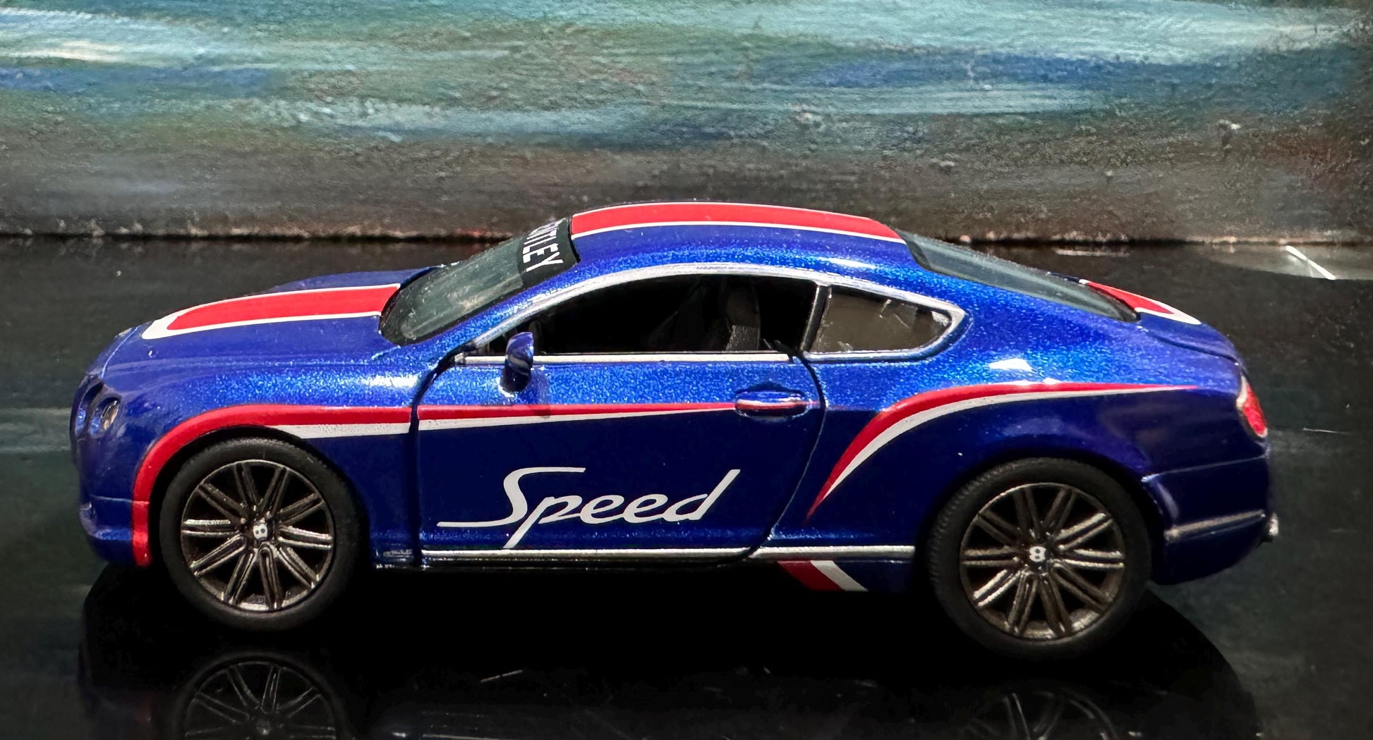Personalized Bentley GT Speed 2012 Diecast Car 1/38 Collectible Gift for Dad, Boys, girls, Uncle Birthday, Anniversary, Cake Topper, Sleeve