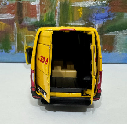 PERSONALISED NAME sprinter Van Mercedes DHL, toy car & van Model boy girl dad mom grandad brother birthday Christmas New birthday gift