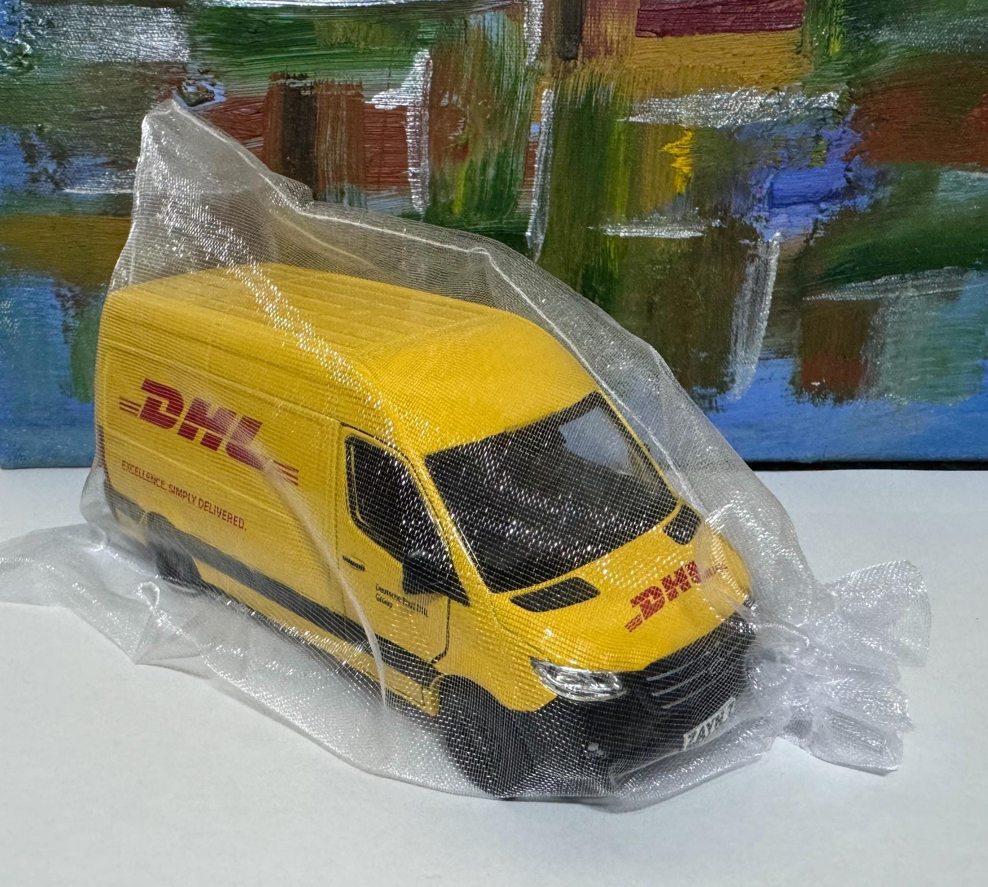 PERSONALISED NAME sprinter Van Mercedes DHL, toy car & van Model boy girl dad mom grandad brother birthday Christmas New birthday gift