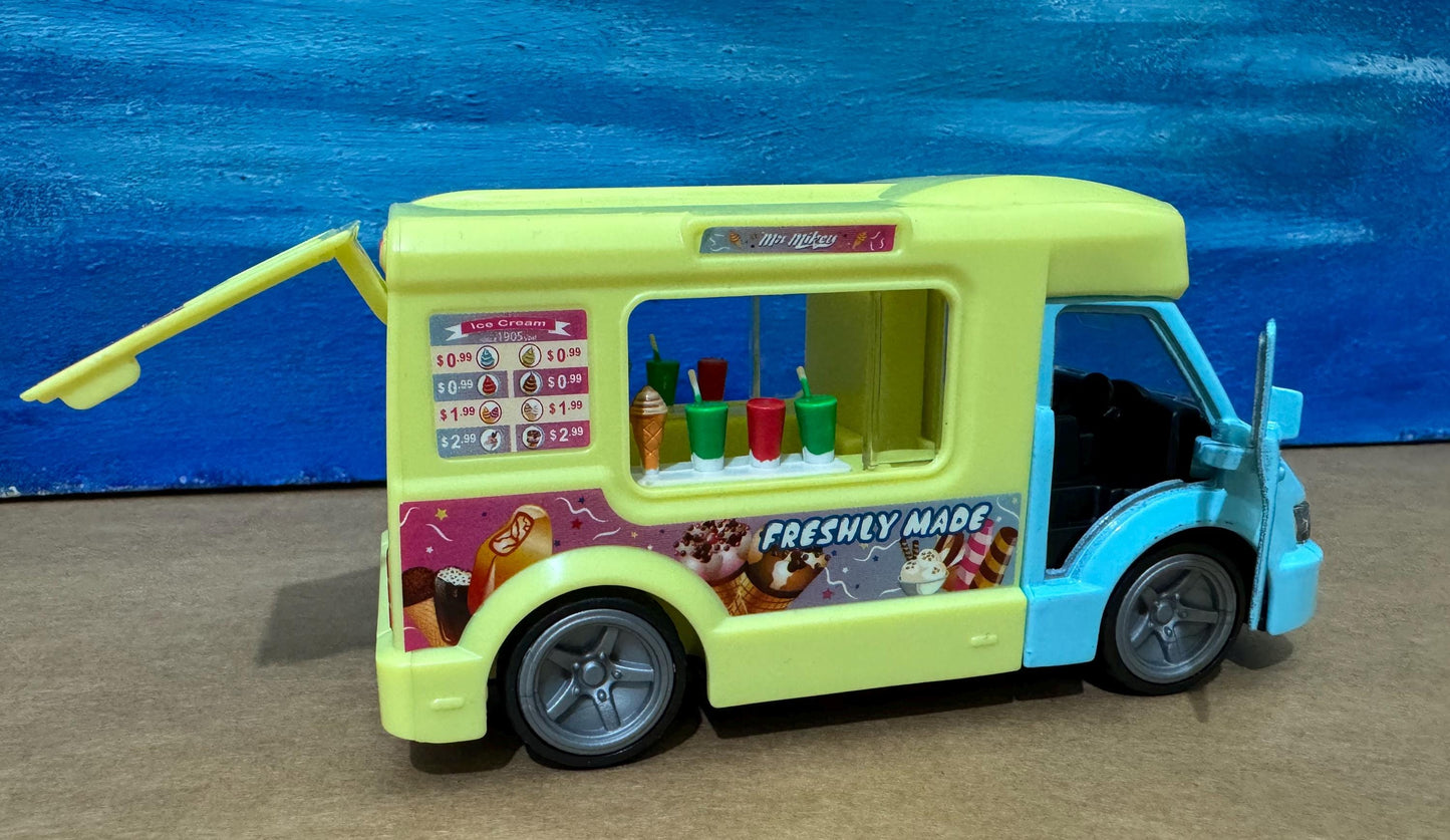 Personalized Ice Cream Van Diecast Toy - Lights & Sound - Gift for Boy, Dad, girl, nephew, Birthday Present - Boxed Collectible Model Boxed